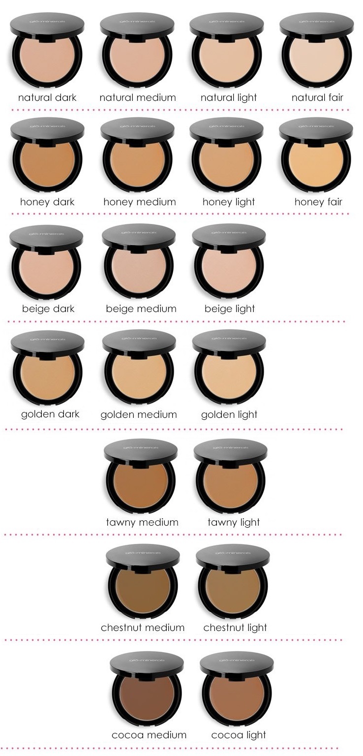 Glo Minerals Powder Foundation Color Chart